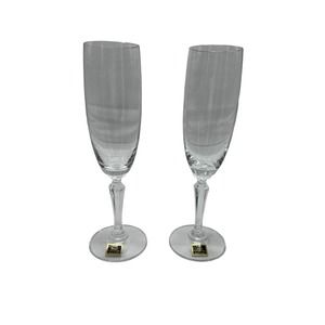 Vintage Oneida Arcadia Champagne Flutes Set of 2 C0950152 #6107